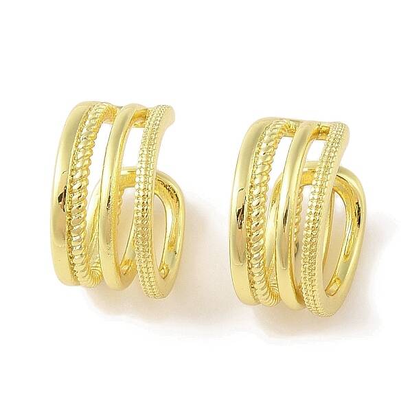 Brass Cuff Earrings