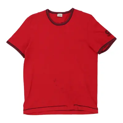 Calvin Klein T-Shirt - Medium Red Cotton