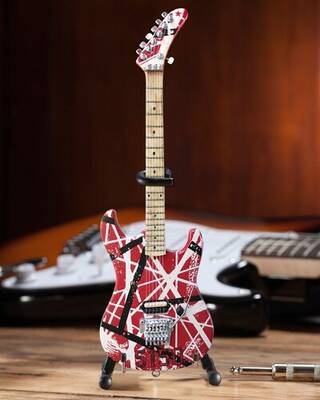 EVH - Eddie Van Halen - 5150 Red White & Black Mini Guitar Replica Collectible EVH-004