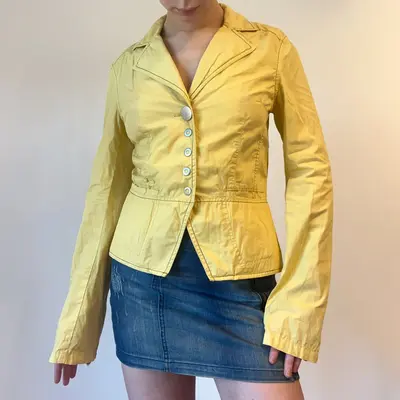 Kenvelo Jacket - Small Yellow Cotton