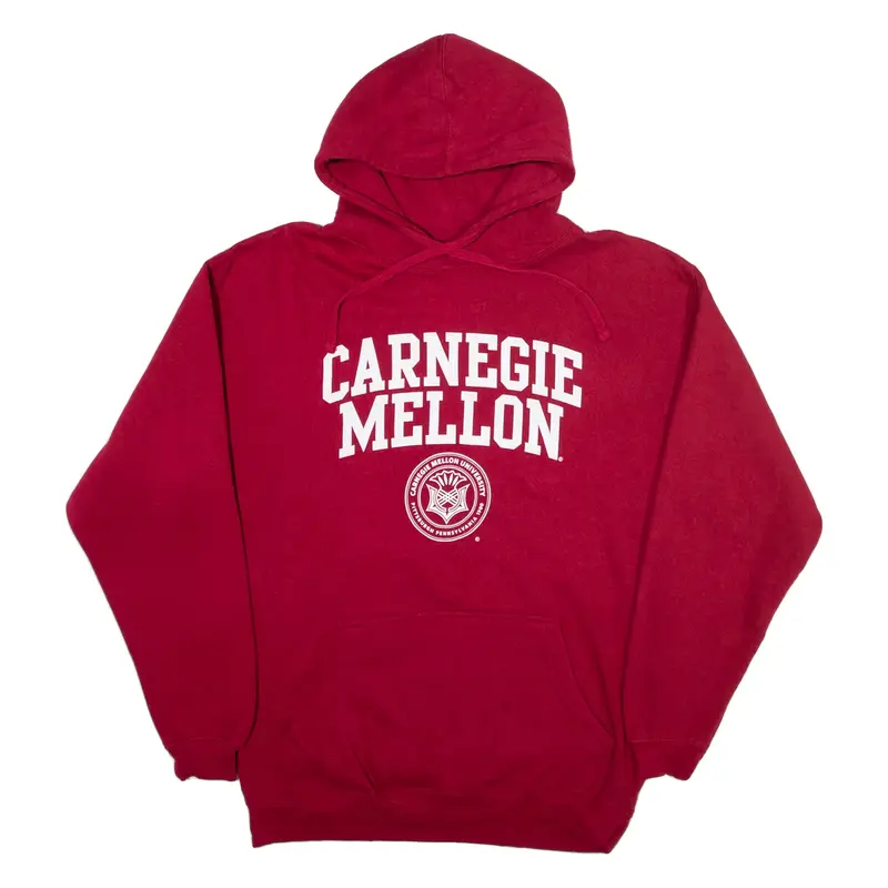 Carnegie Mellon Mens Red Hoodie USA M