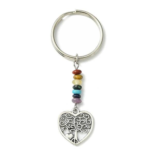 Alloy Tree of Life Pendant Keychain