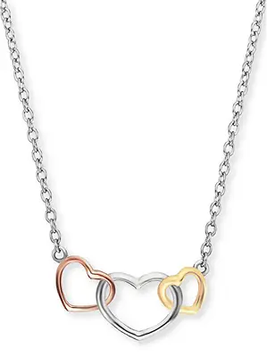 Engelsrufer Silver necklace with colored hearts ERN-WITHLOVE-03