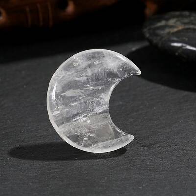 Natural Quartz Crystal Palm Stone Massager
