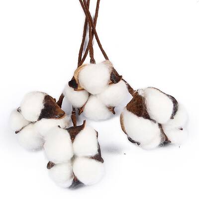 Artificial Cotton Bouquet