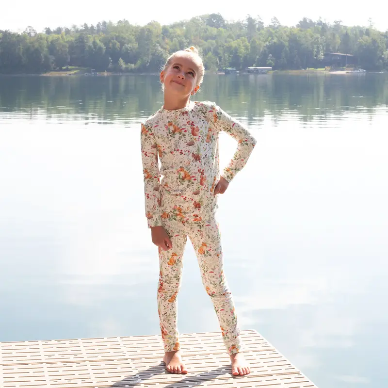 Bamboo Two Piece Pajama Woodland Animals