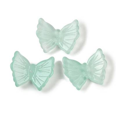 Spray Painted Glass Beads