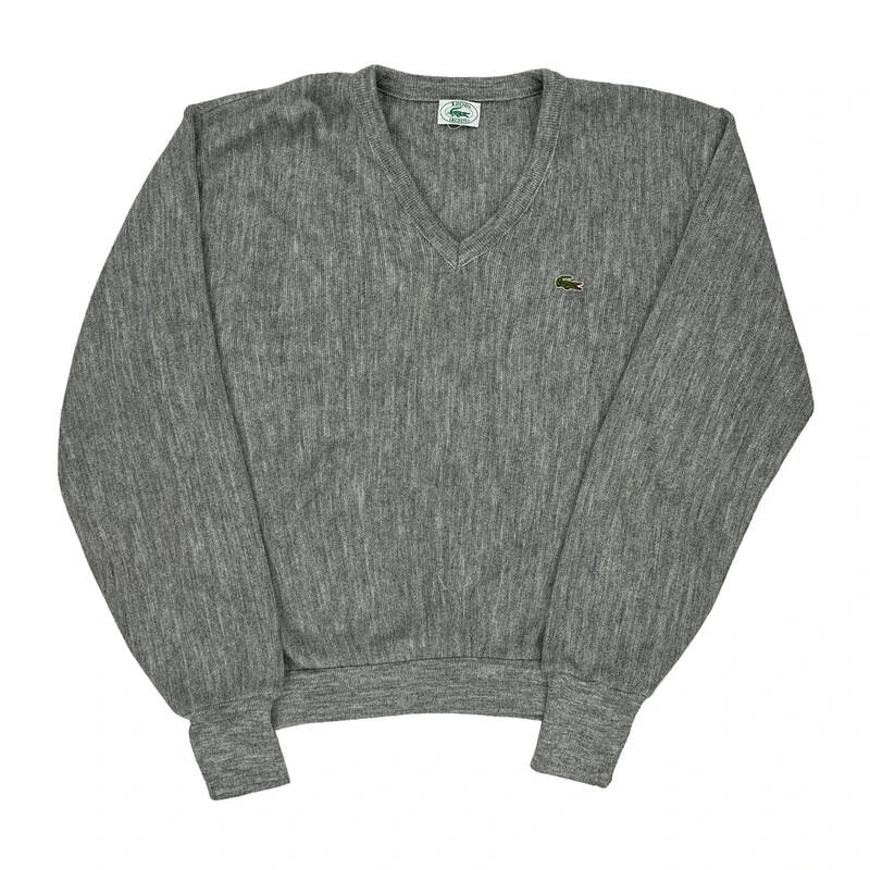Izod Lacoste Jumper - XL Grey Cotton Blend