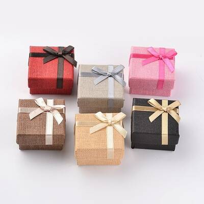 Square Cardboard Rings Boxes
