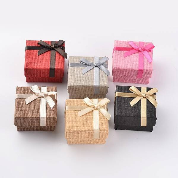 Square Cardboard Rings Boxes