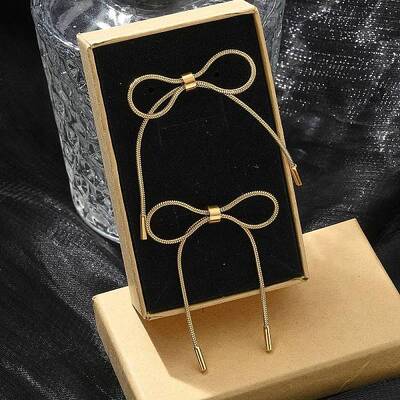 Ion Plating(IP)304 Stainless Steel Butterfly Stud Earrings
