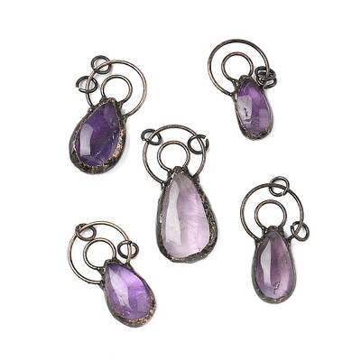 Natural Amethyst Big Pendants