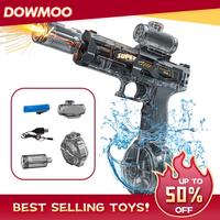 ăFathersdaygiftsă Electric Water Shooter withLED Lights, Powerful Squirt Water Pistol for Kids/Aldults,Long Range Shoot ...