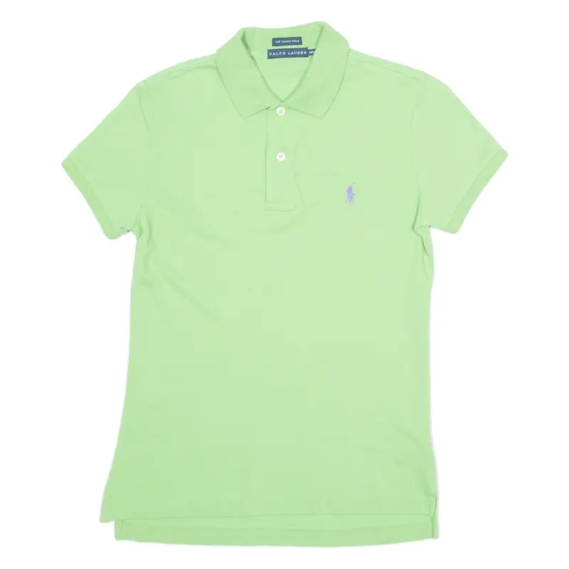 RALPH LAUREN Skinny Fit Mens Polo Shirt Green M