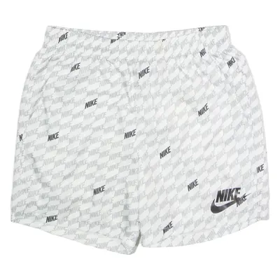 NIKE Mens Swimming Shorts White Crazy Pattern S W30