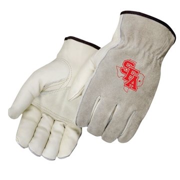 144 Customized Driver Gloves with Grain Patched Palm Smoke Split ...