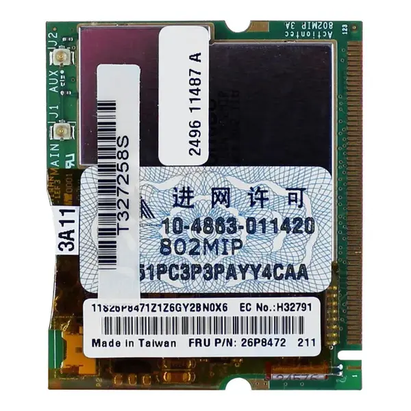 IBM 26P8472 | 802.11b 56k Mini-PCI Combo Wireless Network Card