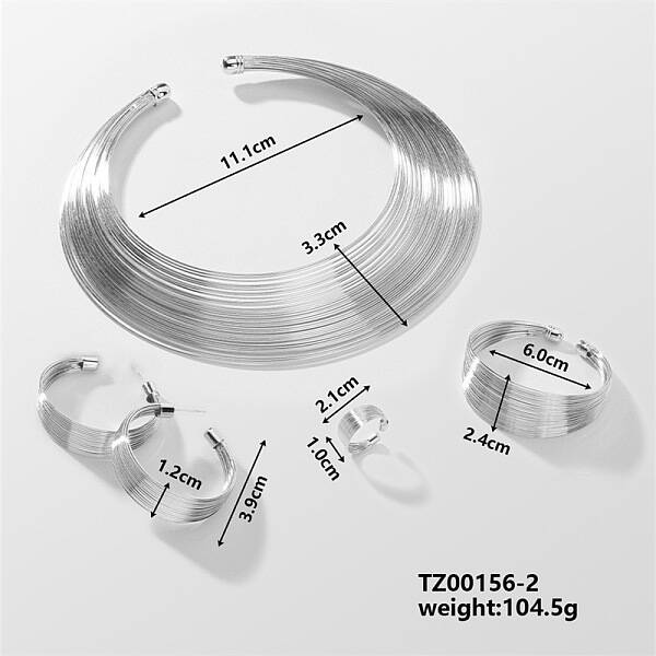 Elegant Luxury Iron Jewelry Set