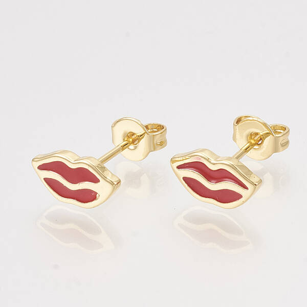 Brass Stud Earrings