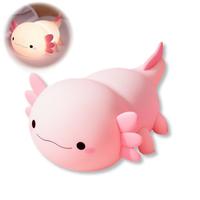 Cute Axolotl Design Night Light,Dinosaur lamp,1 Count USB Rechargeable Bedside Lamp,Decorative Light for Home Bedroom Living ...
