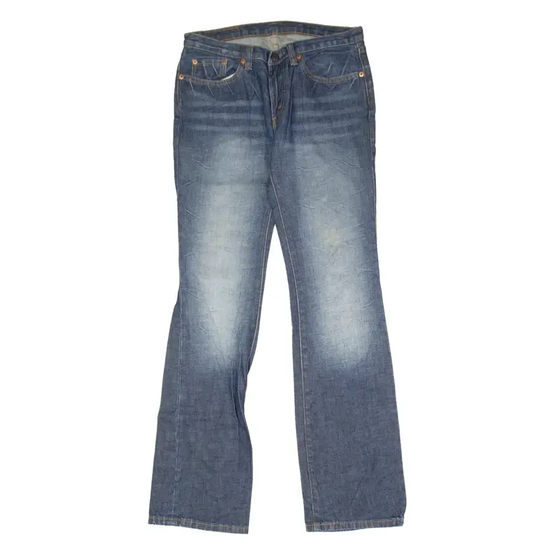 LEVI'S 599 Mens Jeans Beige Slim Bootcut Stone Wash W27 L32