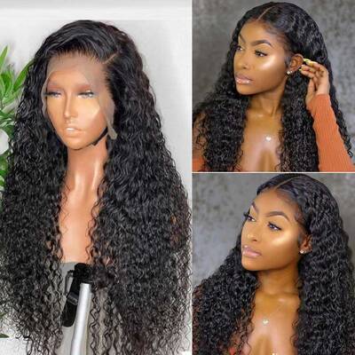 Ashimary Hair Upgrade 13x6 Water Wave Lace Front Wig Brazilian Human Hair 150% 180% 250% Density