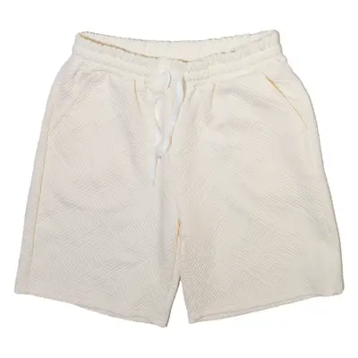 Mens Casual Shorts Cream Striped M W28