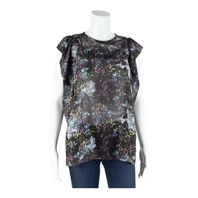 IRO Abstract Blouse Black Sleeveless Womens S