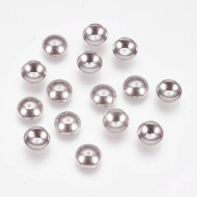 Non-Tarnish Apetalous 201 Stainless Steel Bead Caps
