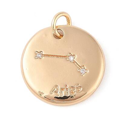 Brass with Clear Cubic Zirconia Pendants