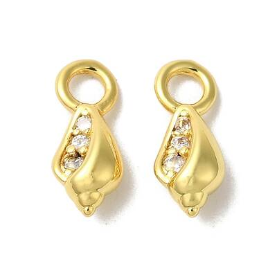 Brass Micro Pave Cubic Zirconia Pendant