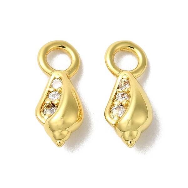 Brass Micro Pave Cubic Zirconia Pendant