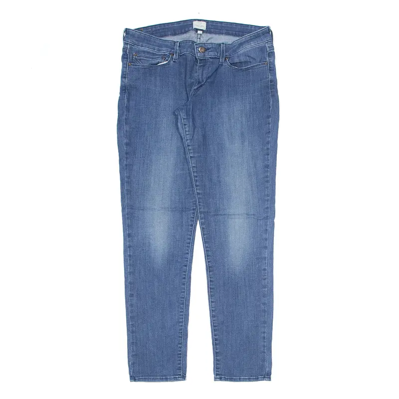 LEVI'S Slight Curve Jeans Blue Denim Regular Skinny Stone Wash Womens W31 L32