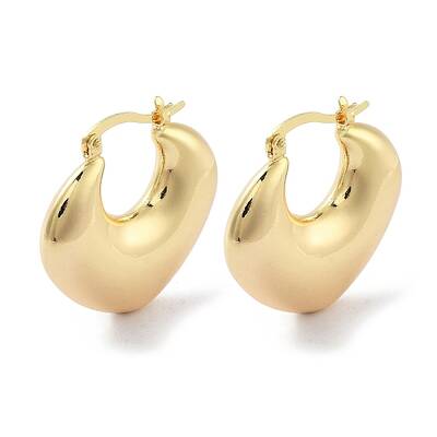 Brass Hoop Earrings