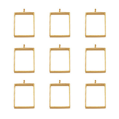 Alloy Open Back Bezel Big Pendants
