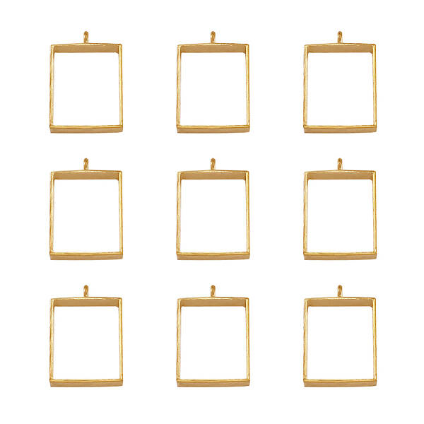Alloy Open Back Bezel Big Pendants