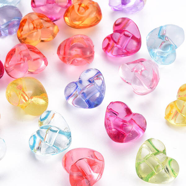 1-Hole Transparent Acrylic Buttons