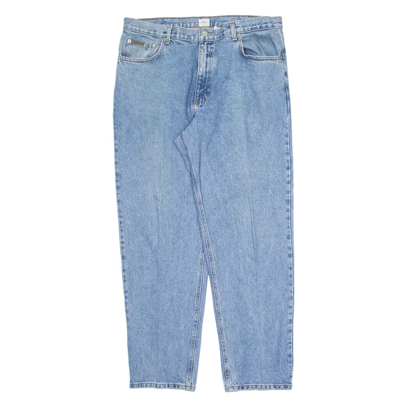 CALVIN KLEIN JEANS Mens Jeans Blue Regular Straight W38 L32