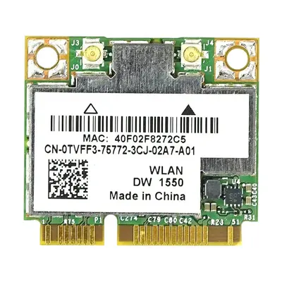 TVFF3 Dell WiFi Card DW1550 802.11ac/a/b/g/n Internal Mini Bluetooth 4.0 H for Precision M4800