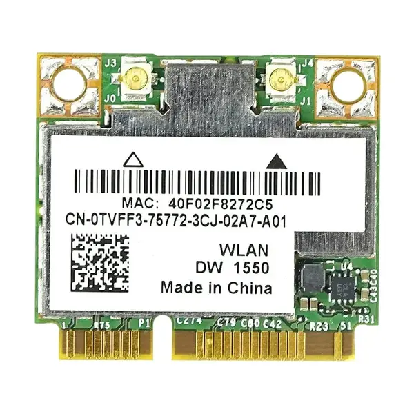 TVFF3 Dell WiFi Card DW1550 802.11ac/a/b/g/n Internal Mini Bluetooth 4.0 H for Precision M4800