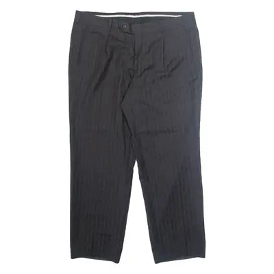 Chino Mens Trousers Grey Loose Straight 90s Wool W40 L29