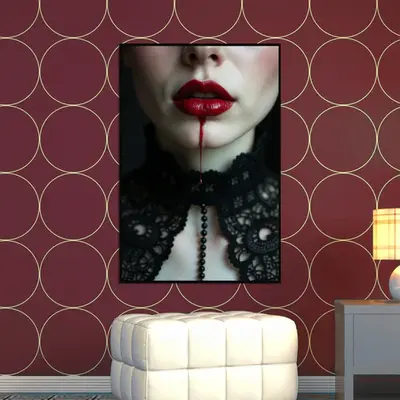 Crimson Whispers - Gothic Elegance