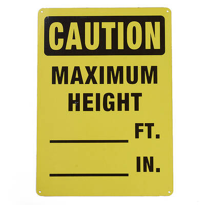 UV Protected & Waterproof Aluminum Warning Signs