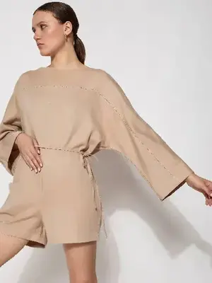 Carmela Playsuit | Color: Cocoa