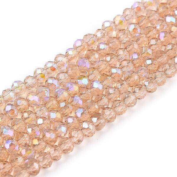 Electroplate Glass Beads Strands
