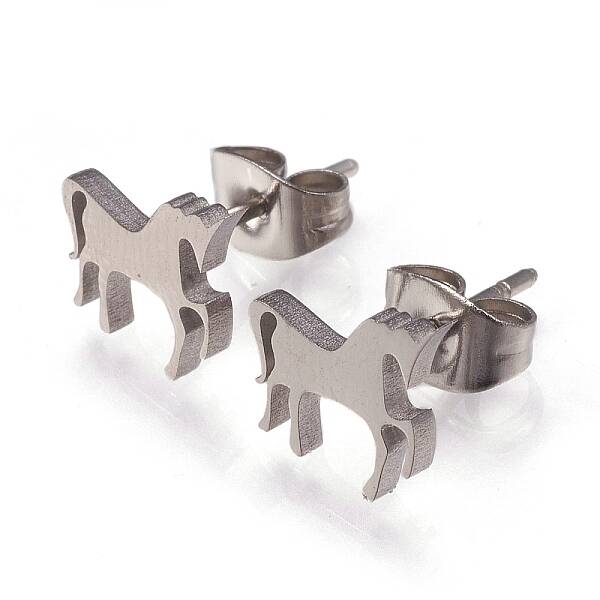 Tarnish Resistant 304 Stainless Steel Stud Earrings