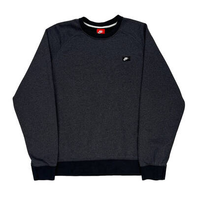Nike Sweatshirt - XL Grey Cotton Blend