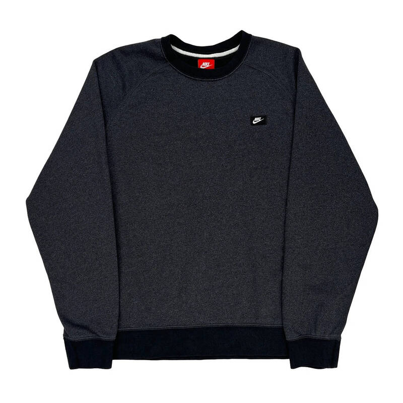 Nike Sweatshirt - XL Grey Cotton Blend