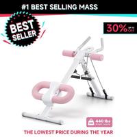 Adjustable Ab Trainer Machine with LCD Monitor, Foldable Abdominal Exercise Machine Core Trainer Machine Workout for Arm, Leg...
