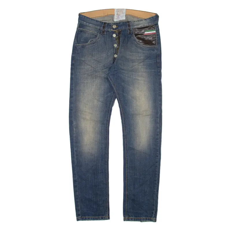 SMK Womens Jeans Blue Slim Tapered W32 L31